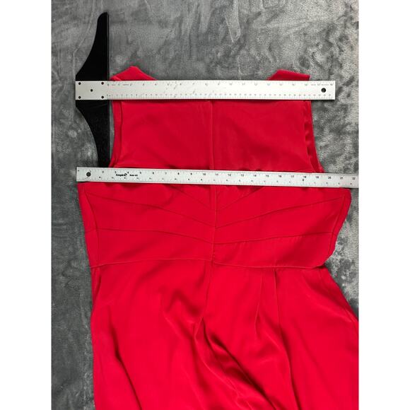 Lane Bryant Red Sleeveless Dress sz 20 lined, sexy, swingy, flattering - Picture 7 of 13